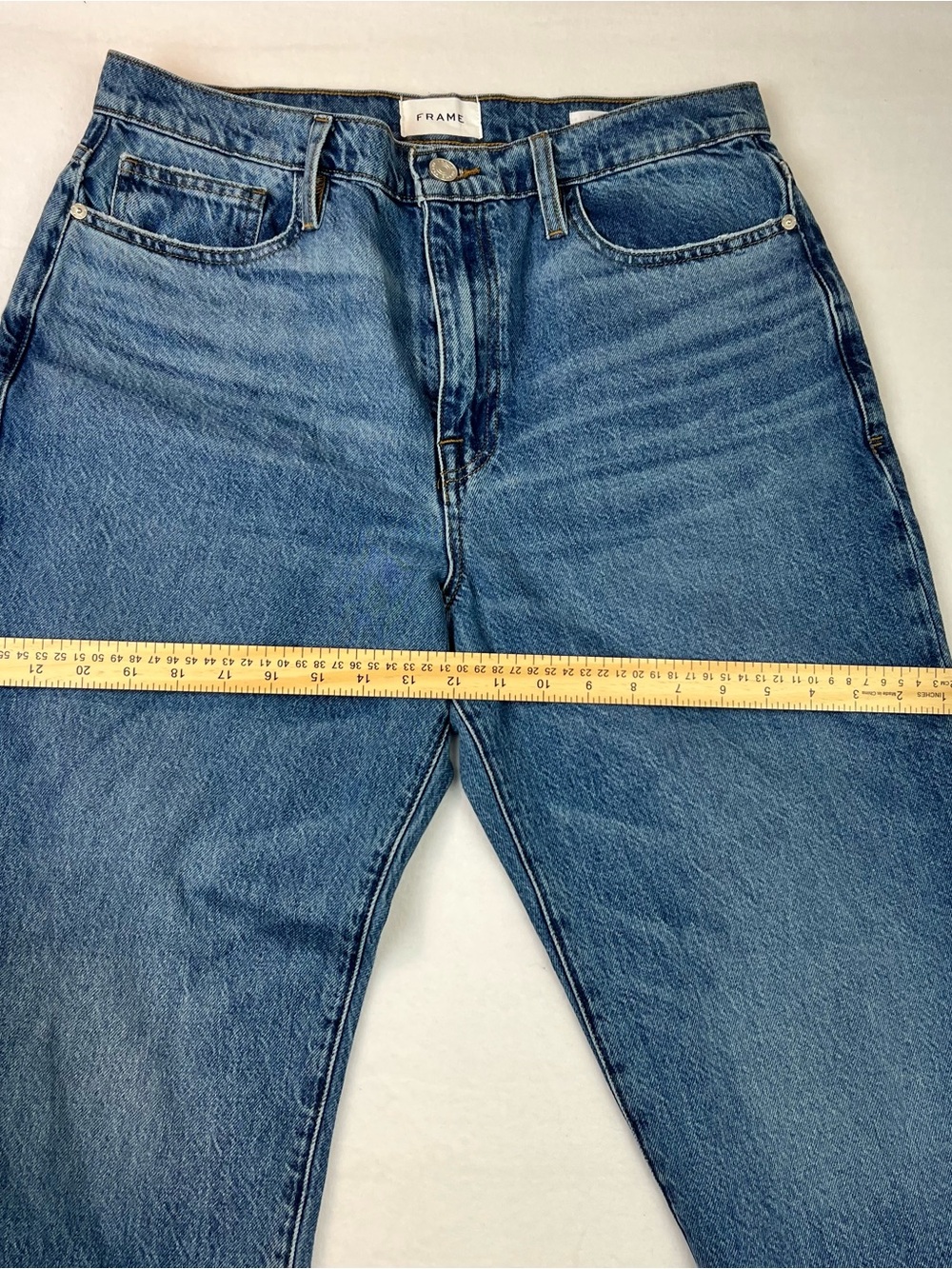 NWT Frame Le Jane Crop Jeans Womens 30 High Rise Straight Leg Denim $278 MSRP - Picture 6 of 9